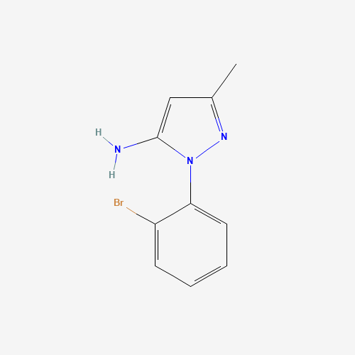 1155573-56-0 2-(2-bromophenyl)-5-methylpyrazol-3-amine chemical structure