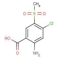 51521-76-7 2-amino-4-chloro-5-methylsulfonylbenzoic acid chemical structure