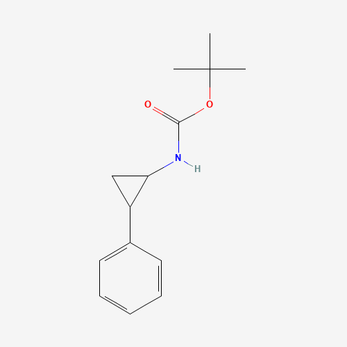 92644-77-4 tert-butyl N-(2-phenylcyclopropyl)carbamate chemical structure