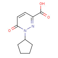 939411-47-9 1-cyclopentyl-6-oxopyridazine-3-carboxylic acid chemical structure