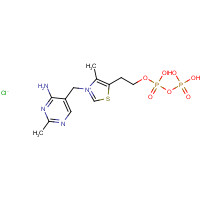 154-87-0 2-[3-[(4-amino-2-methylpyrimidin-5-yl)methyl]-4-methyl-1,3-thiazol-3-ium-5-yl]ethyl phosphono hydrogen phosphate;chloride chemical structure