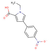 1369997-76-1 1-ethyl-4-(4-nitrophenyl)pyrrole-2-carboxylic acid chemical structure