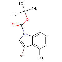 1305320-64-2 tert-butyl 3-bromo-4-methylindole-1-carboxylate chemical structure