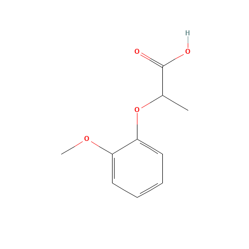 7309-51-5 2-(2-methoxyphenoxy)propanoic acid chemical structure