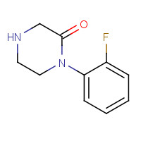 907972-55-8 1-(2-fluorophenyl)piperazin-2-one chemical structure