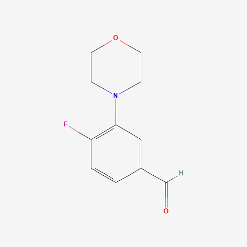 1197193-13-7 4-fluoro-3-morpholin-4-ylbenzaldehyde chemical structure