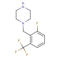 1109275-95-7 1-[[2-fluoro-6-(trifluoromethyl)phenyl]methyl]piperazine chemical structure