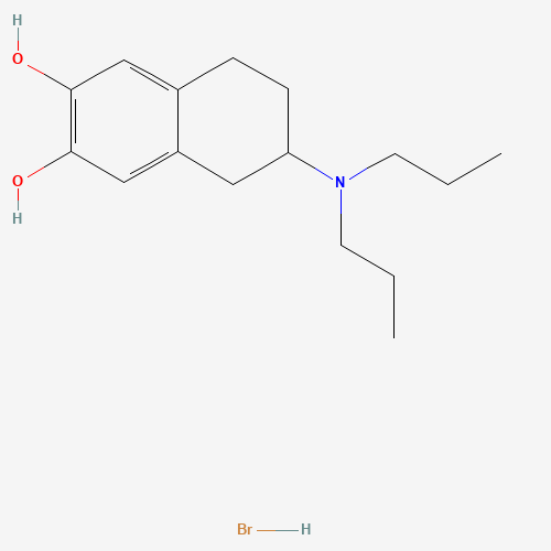 62421-17-4 6-(dipropylamino)-5,6,7,8-tetrahydronaphthalene-2,3-diol;hydrobromide chemical structure