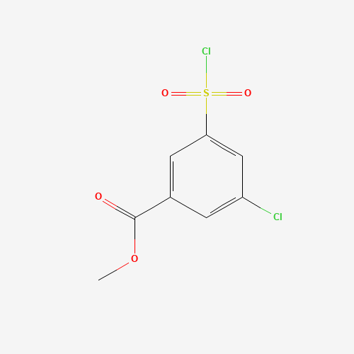 1155083-83-2 methyl 3-chloro-5-chlorosulfonylbenzoate chemical structure