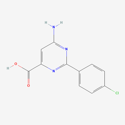 858956-28-2 6-amino-2-(4-chlorophenyl)pyrimidine-4-carboxylic acid chemical structure