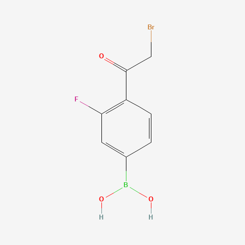 481725-36-4 [4-(2-bromoacetyl)-3-fluorophenyl]boronic acid chemical structure
