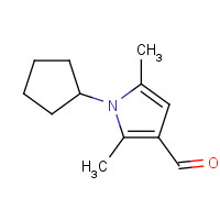 326916-19-2 1-cyclopentyl-2,5-dimethylpyrrole-3-carbaldehyde chemical structure