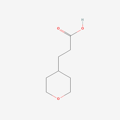 40500-10-5 3-(oxan-4-yl)propanoic acid chemical structure