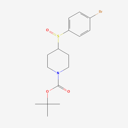 797750-39-1 tert-butyl 4-(4-bromophenyl)sulfinylpiperidine-1-carboxylate chemical structure
