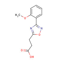322725-48-4 3-[3-(2-methoxyphenyl)-1,2,4-oxadiazol-5-yl]propanoic acid chemical structure