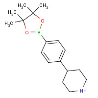 1247000-93-6 4-[4-(4,4,5,5-tetramethyl-1,3,2-dioxaborolan-2-yl)phenyl]piperidine chemical structure