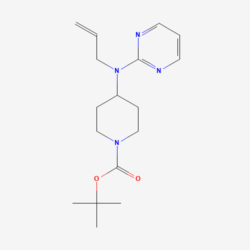 301225-42-3 tert-butyl 4-[prop-2-enyl(pyrimidin-2-yl)amino]piperidine-1-carboxylate chemical structure