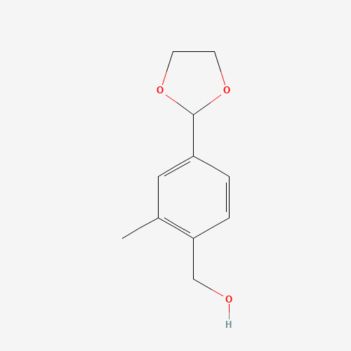 1423072-08-5 [4-(1,3-dioxolan-2-yl)-2-methylphenyl]methanol chemical structure