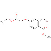 218966-34-8 methyl 2-(bromomethyl)-4-(2-ethoxy-2-oxoethoxy)benzoate chemical structure