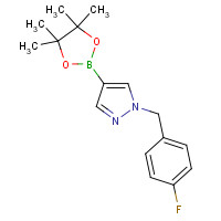 1379615-58-3 1-[(4-fluorophenyl)methyl]-4-(4,4,5,5-tetramethyl-1,3,2-dioxaborolan-2-yl)pyrazole chemical structure
