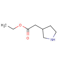 756818-49-2 ethyl 2-pyrrolidin-3-ylacetate chemical structure