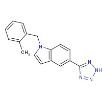 720695-67-0 1-[(2-methylphenyl)methyl]-5-(2H-tetrazol-5-yl)indole chemical structure