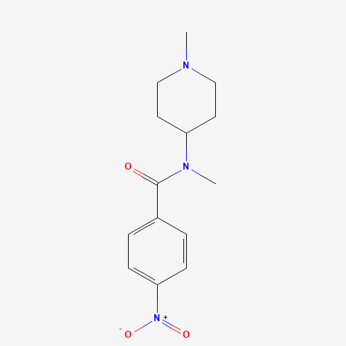 676326-89-9 N-methyl-N-(1-methylpiperidin-4-yl)-4-nitrobenzamide chemical structure