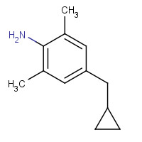 1140066-10-9 4-(cyclopropylmethyl)-2,6-dimethylaniline chemical structure