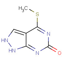 100047-41-4 4-methylsulfanyl-1,2-dihydropyrazolo[3,4-d]pyrimidin-6-one chemical structure