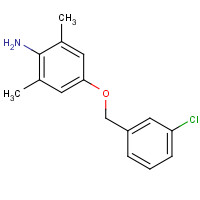 1202160-93-7 4-[(3-chlorophenyl)methoxy]-2,6-dimethylaniline chemical structure