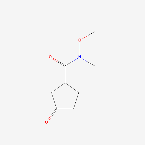 876757-19-6 N-methoxy-N-methyl-3-oxocyclopentane-1-carboxamide chemical structure