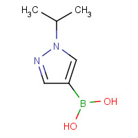 1201643-90-4 (1-propan-2-ylpyrazol-4-yl)boronic acid chemical structure