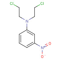 24813-13-6 N,N-bis(2-chloroethyl)-3-nitroaniline chemical structure