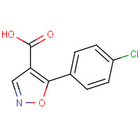 887408-09-5 5-(4-chlorophenyl)-1,2-oxazole-4-carboxylic acid chemical structure