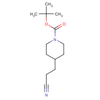 161975-20-8 tert-butyl 4-(2-cyanoethyl)piperidine-1-carboxylate chemical structure