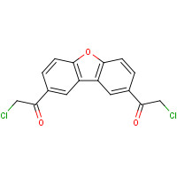 57848-74-5 2-chloro-1-[8-(2-chloroacetyl)dibenzofuran-2-yl]ethanone chemical structure