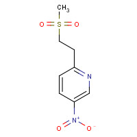 1419602-56-4 2-(2-methylsulfonylethyl)-5-nitropyridine chemical structure