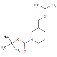 1244059-18-4 tert-butyl 3-(propan-2-yloxymethyl)piperidine-1-carboxylate chemical structure
