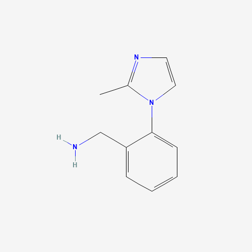 876717-29-2 [2-(2-methylimidazol-1-yl)phenyl]methanamine chemical structure