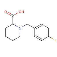 1030610-75-3 1-[(4-fluorophenyl)methyl]piperidine-2-carboxylic acid chemical structure