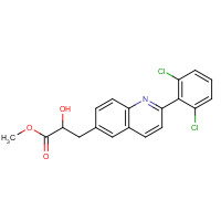 623144-54-7 methyl 3-[2-(2,6-dichlorophenyl)quinolin-6-yl]-2-hydroxypropanoate chemical structure
