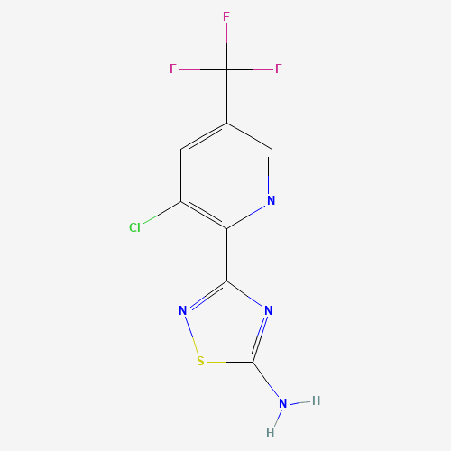 1179362-69-6 3-[3-chloro-5-(trifluoromethyl)pyridin-2-yl]-1,2,4-thiadiazol-5-amine chemical structure