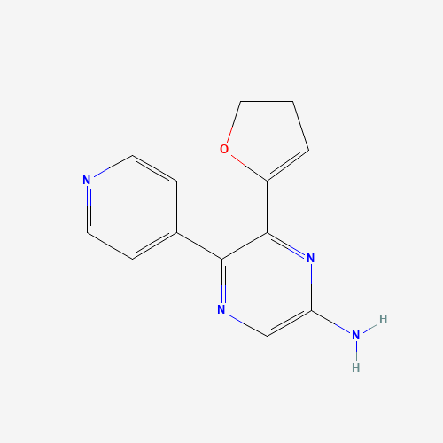 925676-28-4 6-(furan-2-yl)-5-pyridin-4-ylpyrazin-2-amine chemical structure