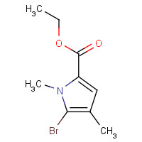 1374134-44-7 ethyl 5-bromo-1,4-dimethylpyrrole-2-carboxylate chemical structure