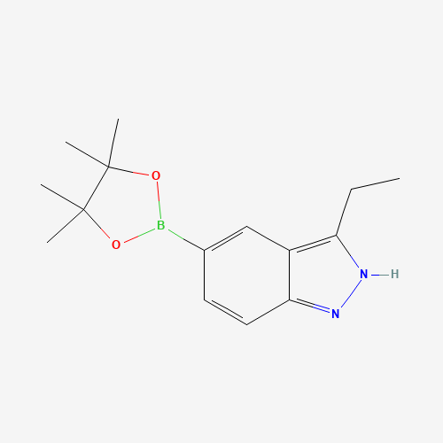 864774-69-6 3-ethyl-5-(4,4,5,5-tetramethyl-1,3,2-dioxaborolan-2-yl)-2H-indazole chemical structure