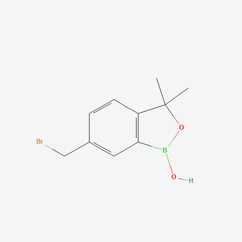 1437051-65-4 6-(bromomethyl)-1-hydroxy-3,3-dimethyl-2,1-benzoxaborole chemical structure
