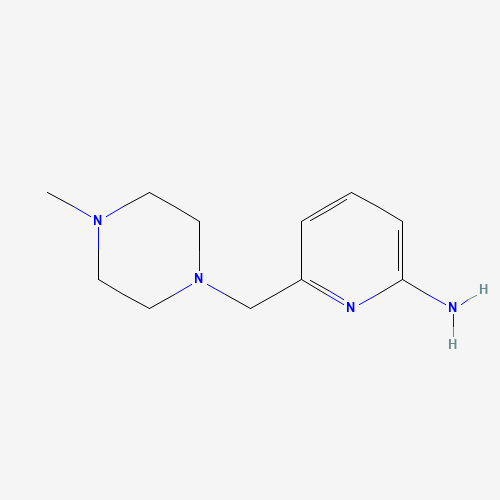 639009-18-0 6-[(4-methylpiperazin-1-yl)methyl]pyridin-2-amine chemical structure