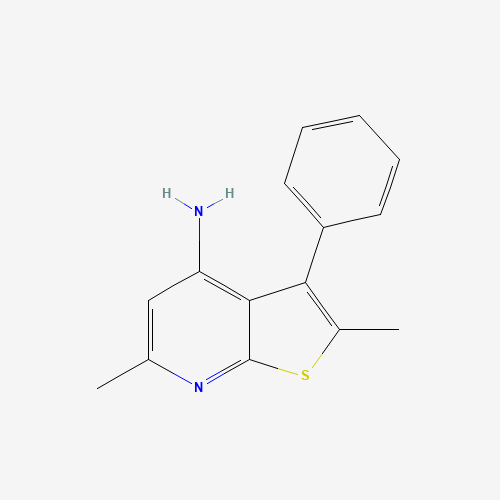 1312594-15-2 2,6-dimethyl-3-phenylthieno[2,3-b]pyridin-4-amine chemical structure