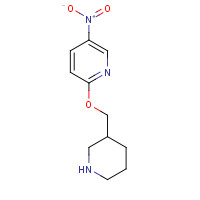 1185537-13-6 5-nitro-2-(piperidin-3-ylmethoxy)pyridine chemical structure