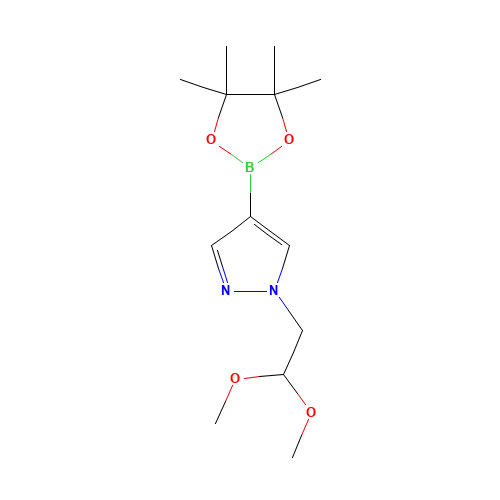 864754-40-5 1-(2,2-dimethoxyethyl)-4-(4,4,5,5-tetramethyl-1,3,2-dioxaborolan-2-yl)pyrazole chemical structure